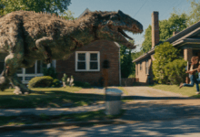 Film Review: THE END OF OAK STREET (2026): A Splendidly Conceived Dinosaur Movie with a Solid Cast